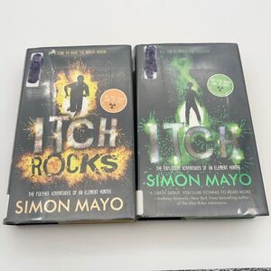 Simon Mayo Itch Series Hardcover Book Set Itch and Itch Rocks Element Hunter